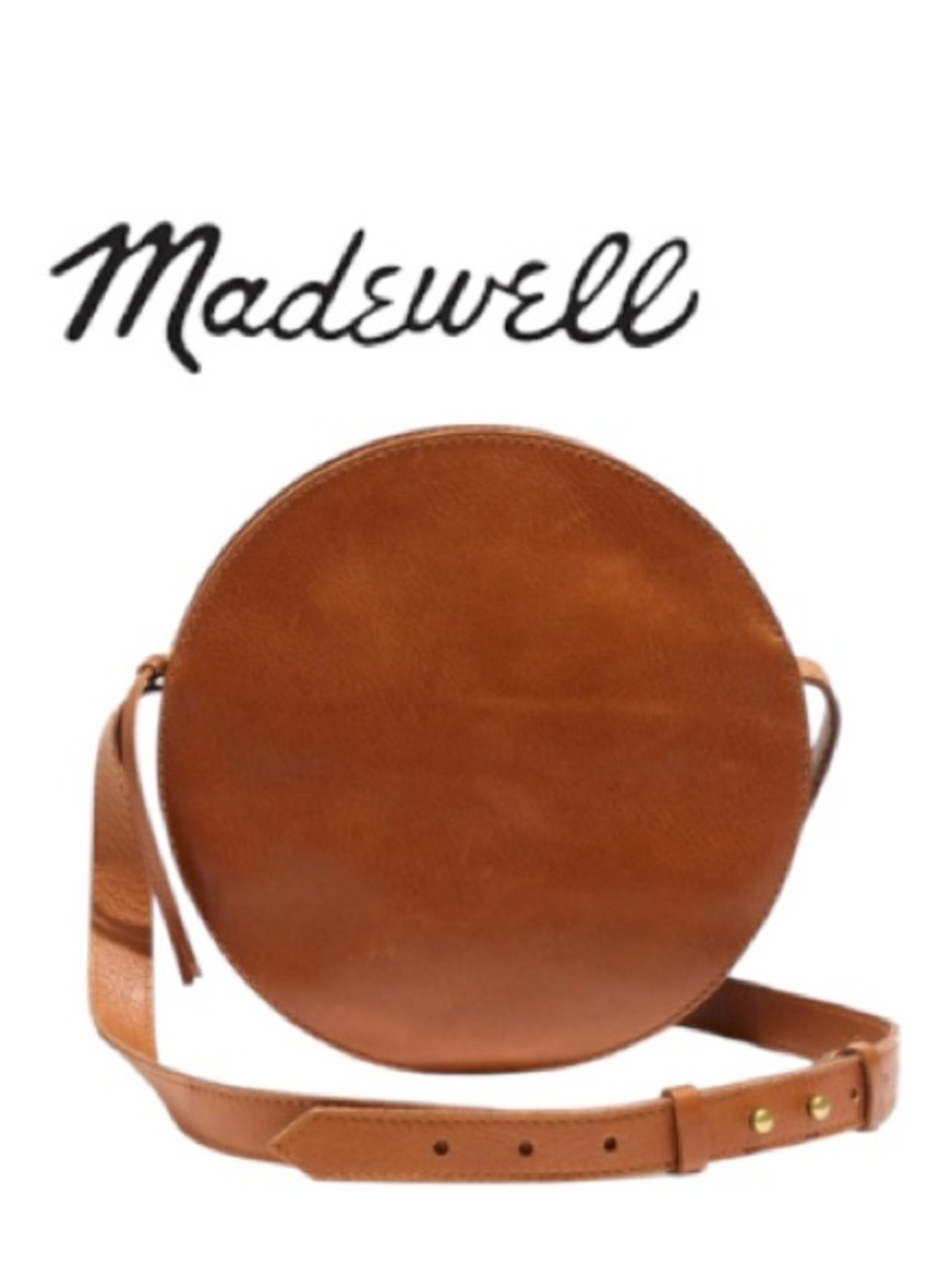 Madewell Simple Circle Leather Crossbody Bag